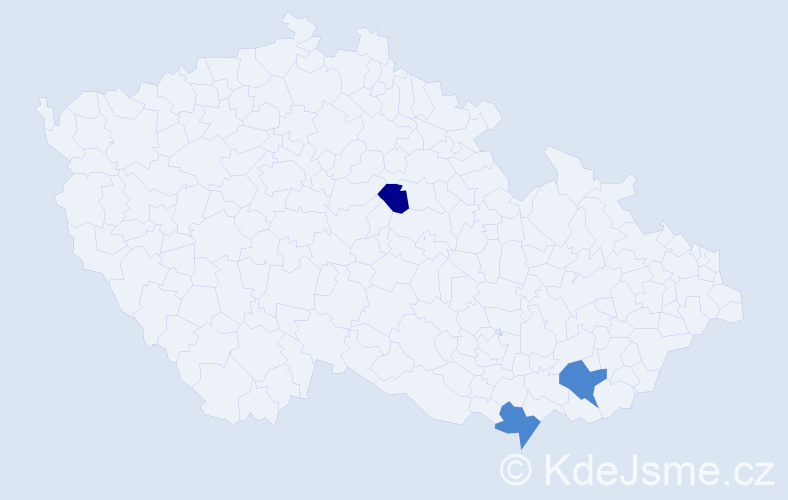 Příjmení: 'Chernyuk', počet výskytů 5 v celé ČR