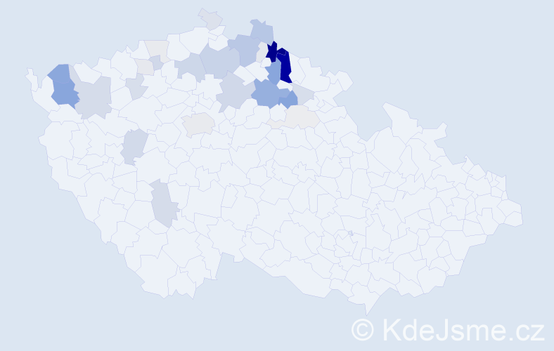 Příjmení: 'Harcuba', počet výskytů 100 v celé ČR