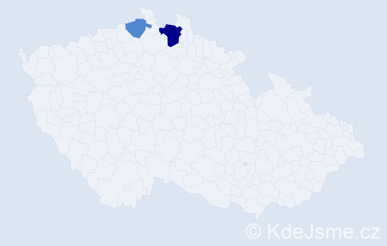 Příjmení: 'Zsilay', počet výskytů 4 v celé ČR