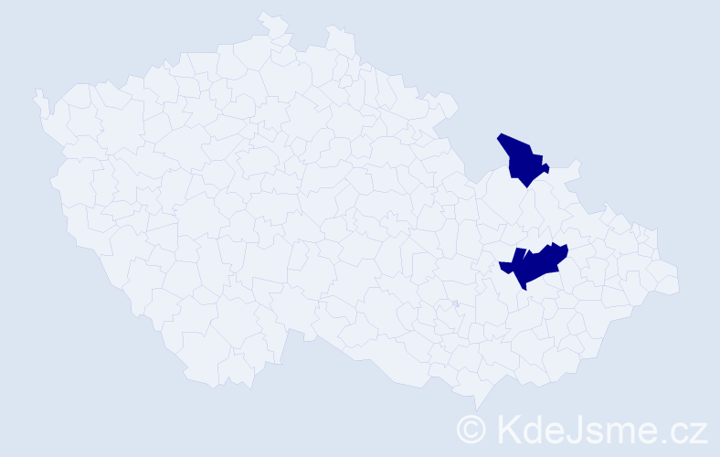 Příjmení: 'Chadzikasová', počet výskytů 6 v celé ČR