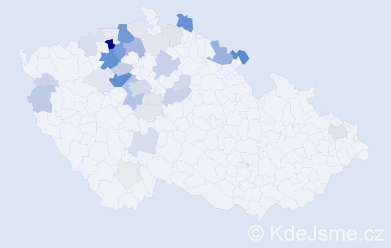 Příjmení: 'Pulchart', počet výskytů 138 v celé ČR