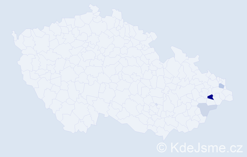 Příjmení: 'Knebelová', počet výskytů 7 v celé ČR