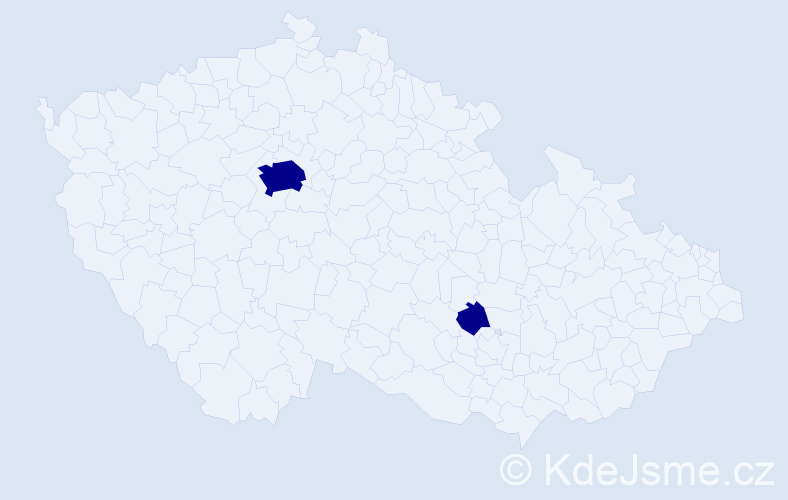 Příjmení: 'Weishauplová', počet výskytů 2 v celé ČR