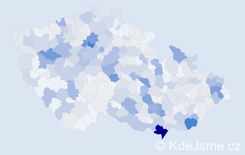 Příjmení: 'Uhrová', počet výskytů 2024 v celé ČR