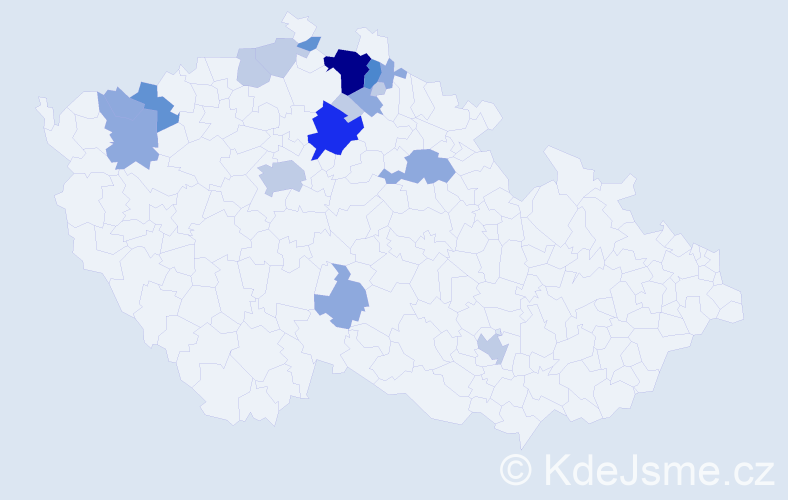 Příjmení: 'Bitmanová', počet výskytů 48 v celé ČR