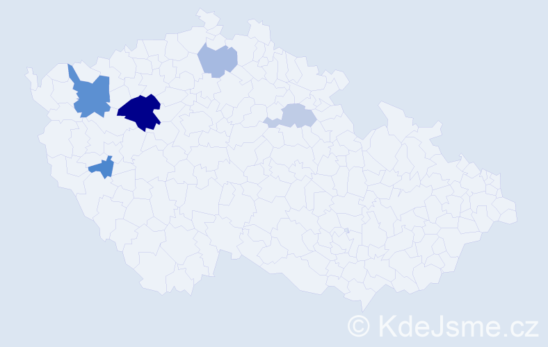 Příjmení: 'Makarská', počet výskytů 11 v celé ČR