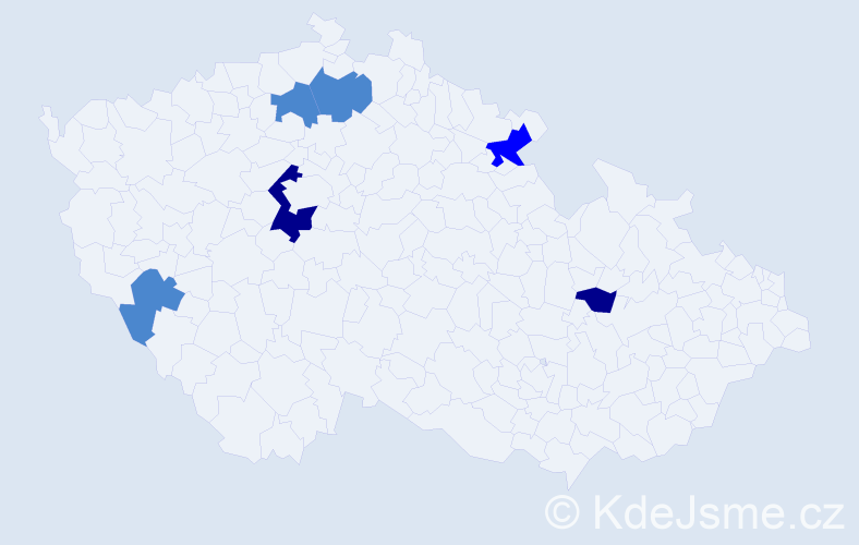 Příjmení: 'Blektová', počet výskytů 11 v celé ČR