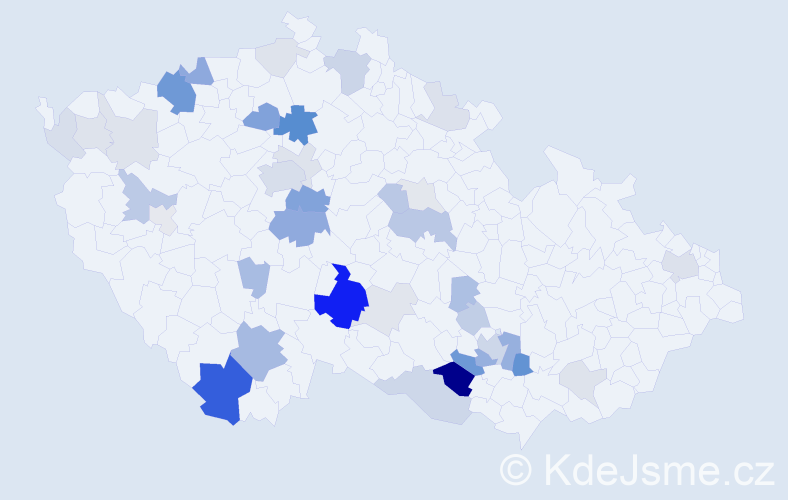 Příjmení: 'Kölbl', počet výskytů 122 v celé ČR