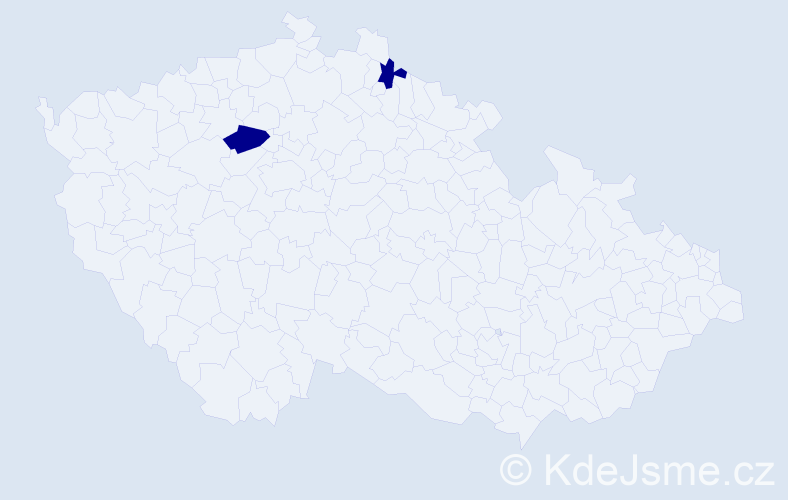 Příjmení: '"Drabík-Kolibáč"', počet výskytů 2 v celé ČR