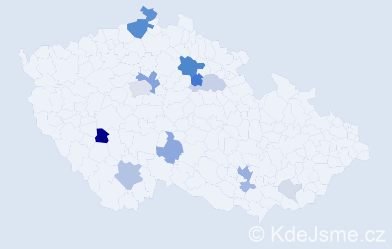 Příjmení: 'Prajs', počet výskytů 48 v celé ČR