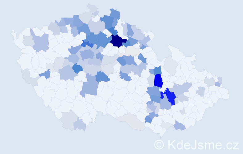 Příjmení: 'Lachman', počet výskytů 448 v celé ČR
