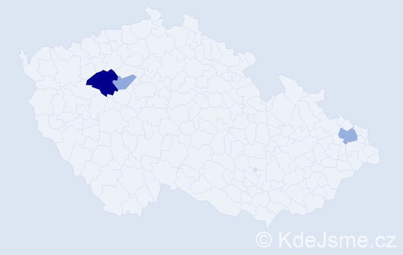 Příjmení: 'Kolbasnjuk', počet výskytů 6 v celé ČR