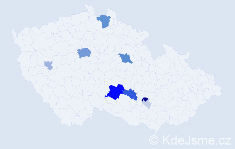 Příjmení: 'Ghazaryan', počet výskytů 21 v celé ČR