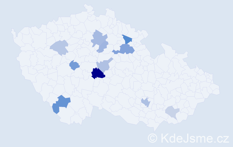 Příjmení: 'Dobřenská', počet výskytů 24 v celé ČR