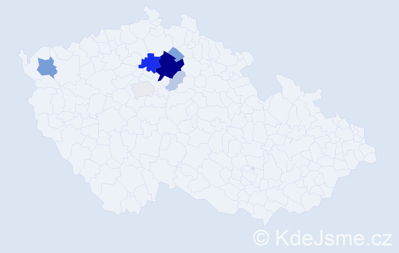 Příjmení: 'Pitrmocová', počet výskytů 37 v celé ČR