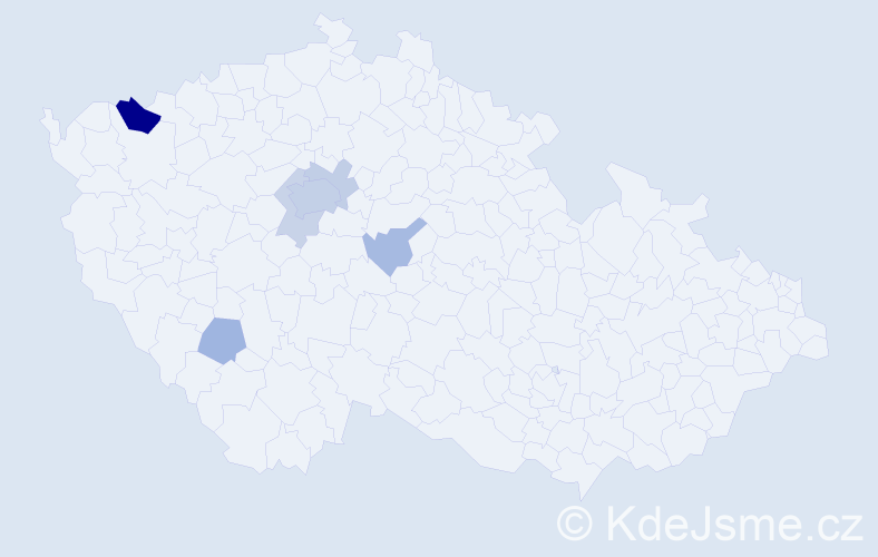 Příjmení: 'Ulovcová', počet výskytů 16 v celé ČR