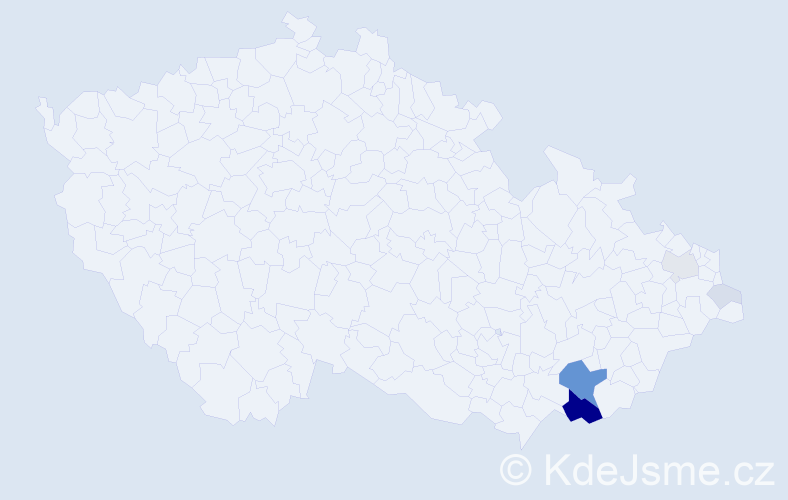 Příjmení: 'Šajdler', počet výskytů 26 v celé ČR
