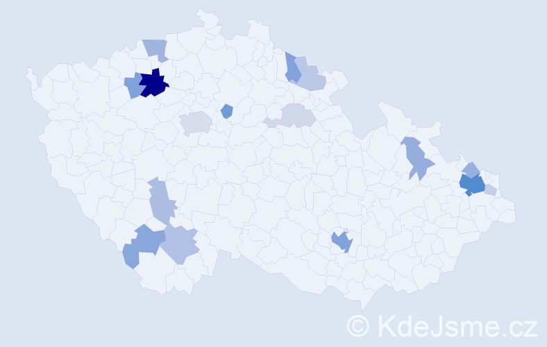 Příjmení: 'Šariská', počet výskytů 46 v celé ČR