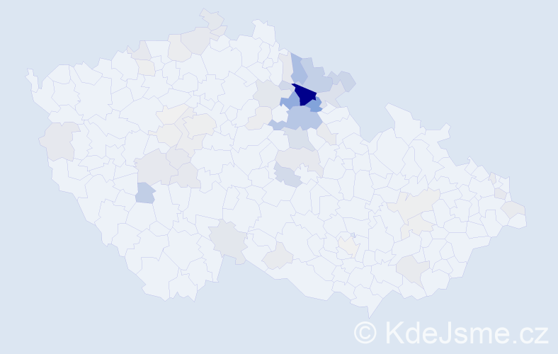 Příjmení: 'Rejlová', počet výskytů 221 v celé ČR