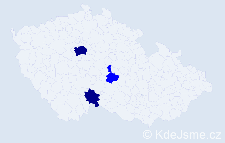 Příjmení: 'Schroglová', počet výskytů 5 v celé ČR