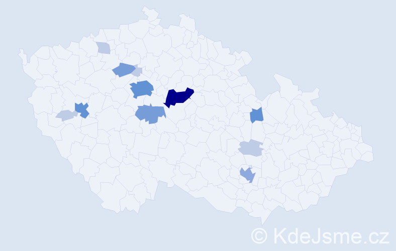 Příjmení: 'Černušáková', počet výskytů 34 v celé ČR