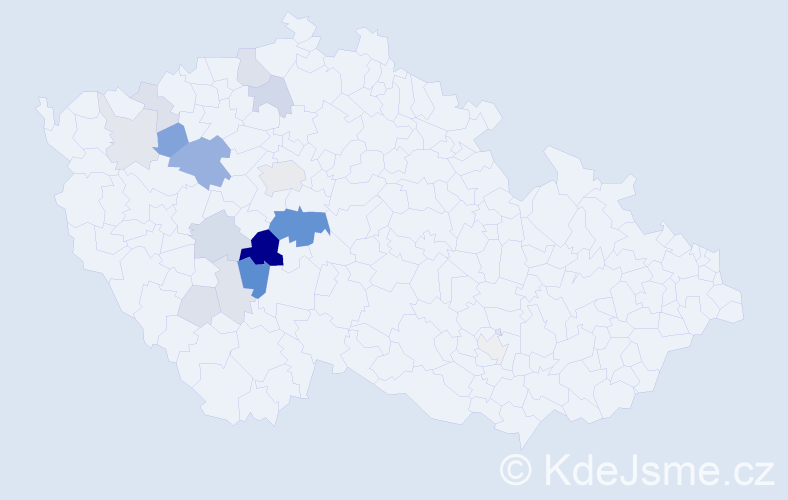 Příjmení: 'Drazdík', počet výskytů 50 v celé ČR
