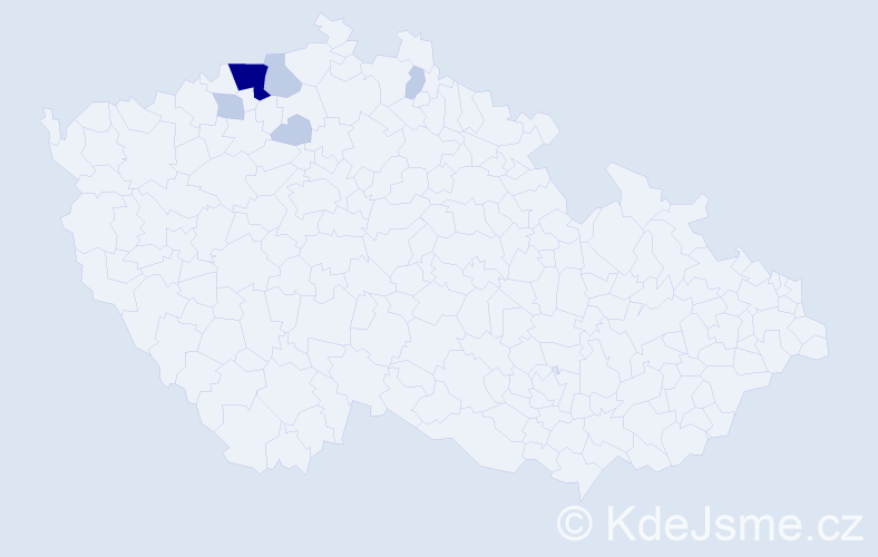 Příjmení: 'Bittersmannová', počet výskytů 14 v celé ČR