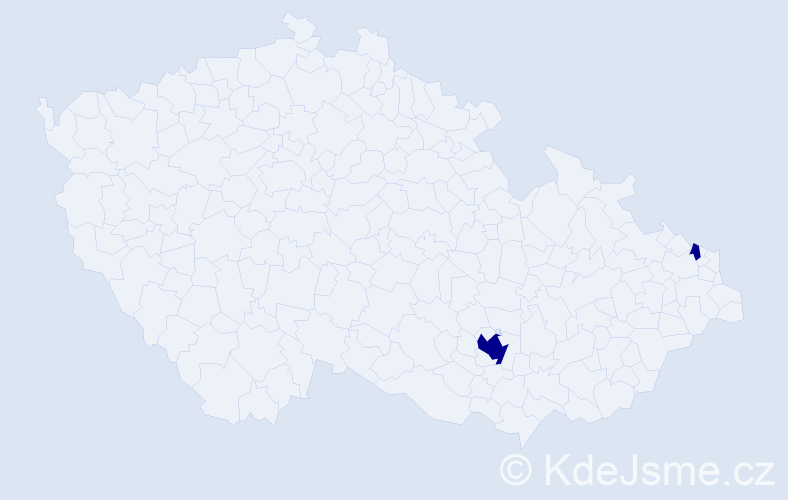 Příjmení: 'Kolebáč', počet výskytů 2 v celé ČR