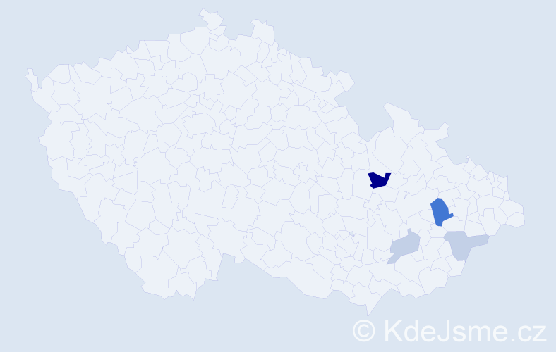 Příjmení: 'Zenzinger', počet výskytů 8 v celé ČR