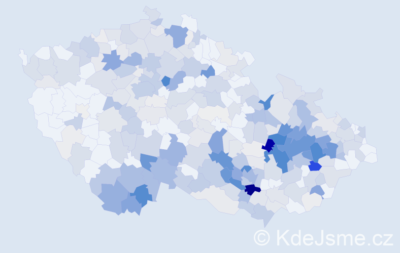 Příjmení: 'Studený', počet výskytů 1281 v celé ČR
