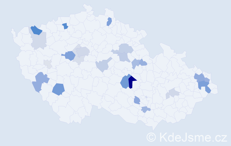 Příjmení: 'Marcinko', počet výskytů 61 v celé ČR