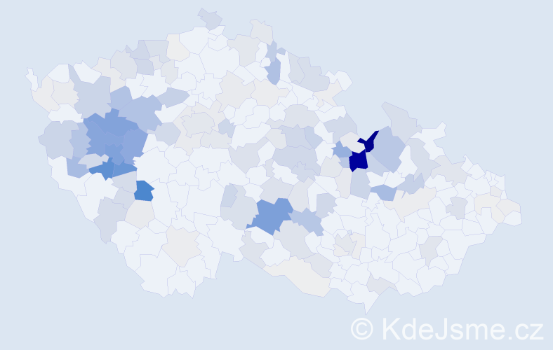 Příjmení: 'Cink', počet výskytů 467 v celé ČR