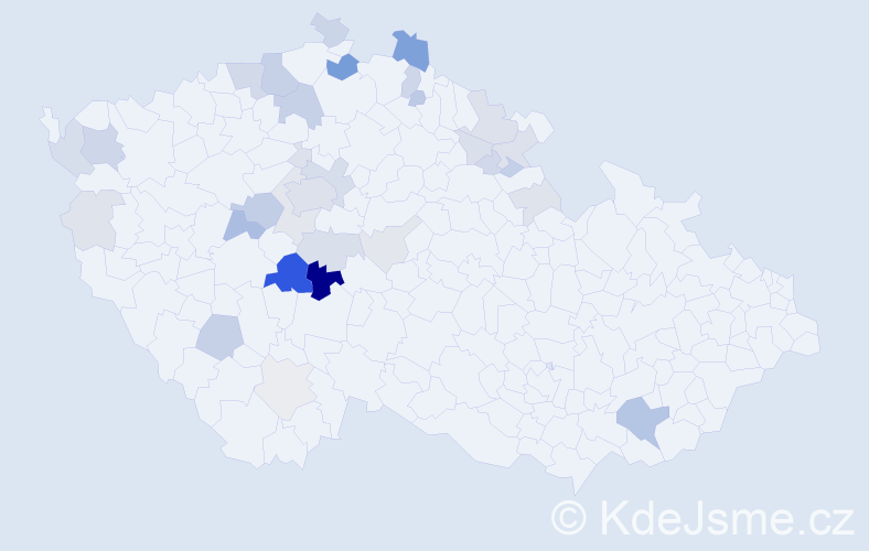 Příjmení: 'Litošová', počet výskytů 114 v celé ČR