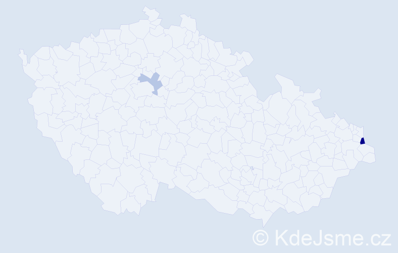 Příjmení: 'Sokalska', počet výskytů 4 v celé ČR