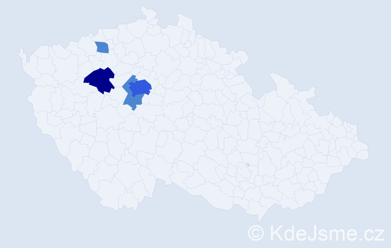 Příjmení: 'Tittlbachová', počet výskytů 12 v celé ČR