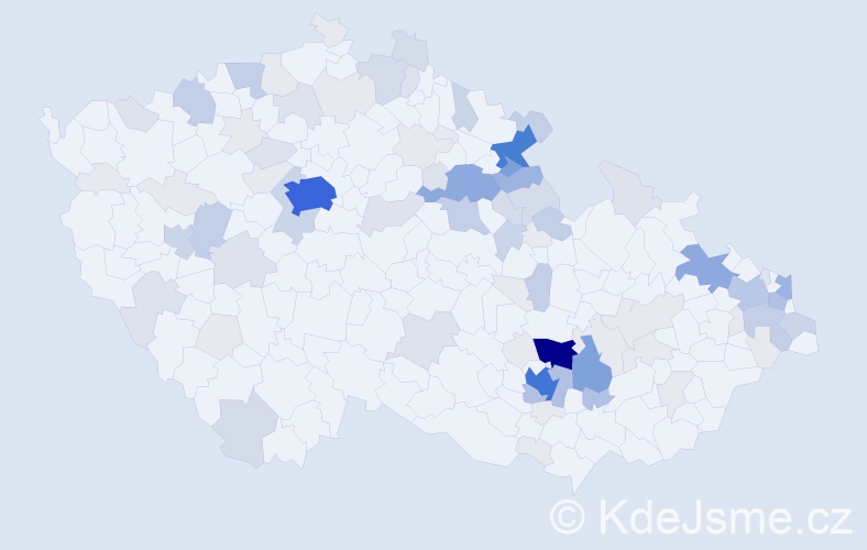 Příjmení: 'Grim', počet výskytů 354 v celé ČR