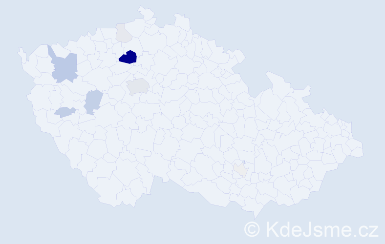 Příjmení: 'Broftová', počet výskytů 32 v celé ČR