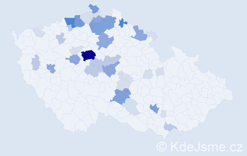 Příjmení: 'Plešinger', počet výskytů 115 v celé ČR