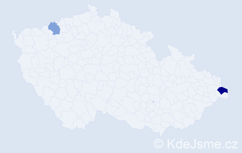 Příjmení: 'Kukuc', počet výskytů 8 v celé ČR