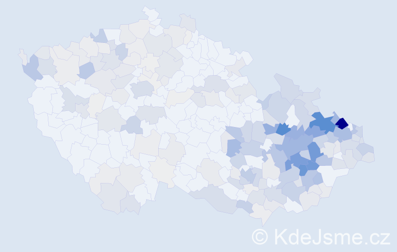 Příjmení: 'Smolka', počet výskytů 1066 v celé ČR
