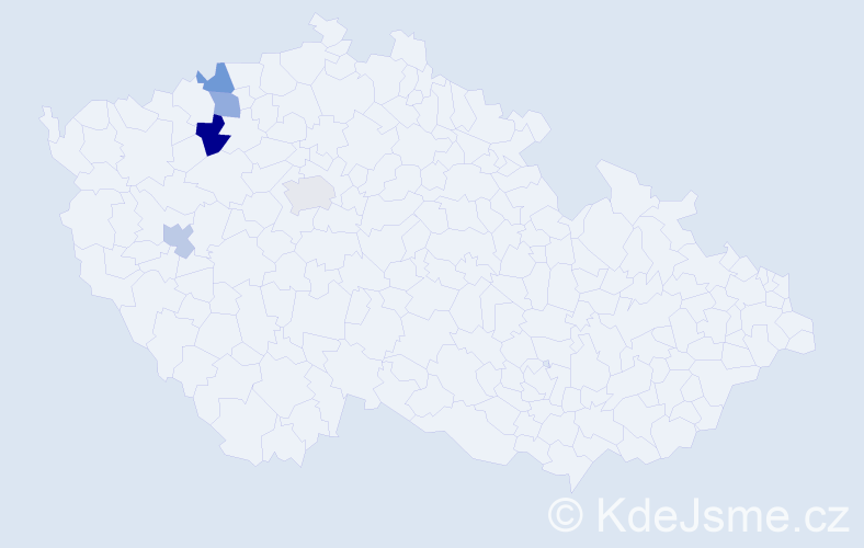 Příjmení: 'Tirschová', počet výskytů 6 v celé ČR