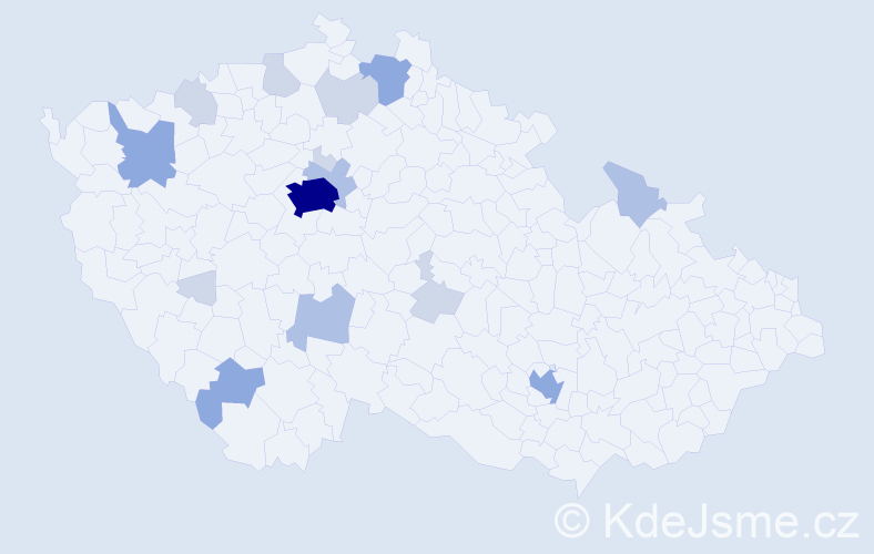 Příjmení: 'Stern', počet výskytů 39 v celé ČR
