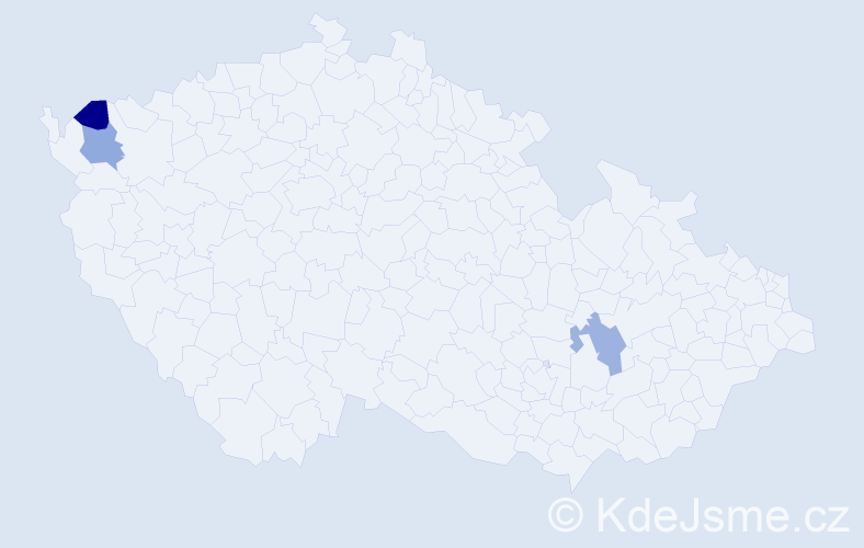 Příjmení: 'Dechant', počet výskytů 3 v celé ČR