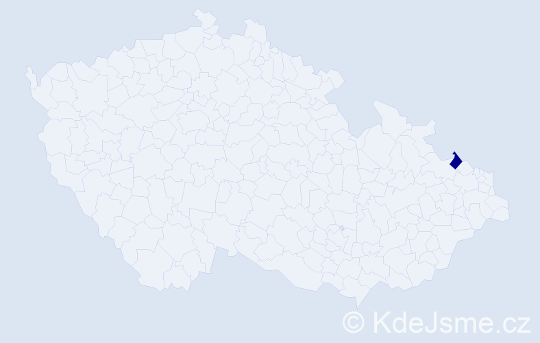 Příjmení: 'Koloini', počet výskytů 1 v celé ČR