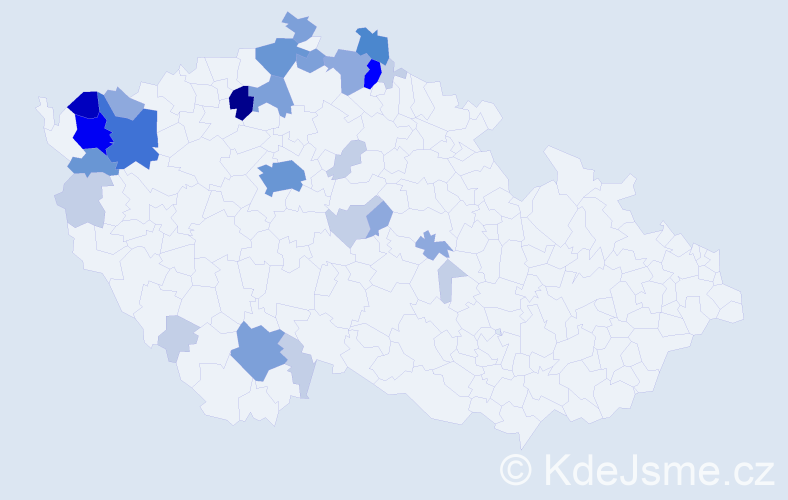 Příjmení: 'Latislav', počet výskytů 88 v celé ČR