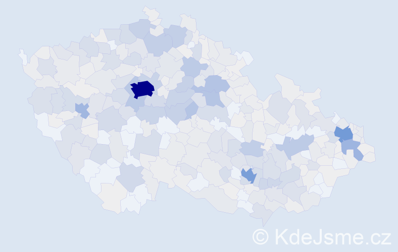 Příjmení: 'Havránek', počet výskytů 2169 v celé ČR