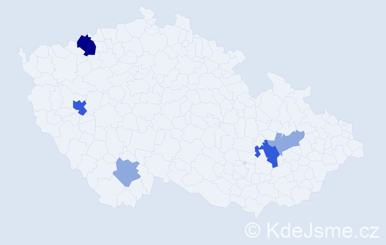 Příjmení: 'Krivanič', počet výskytů 13 v celé ČR