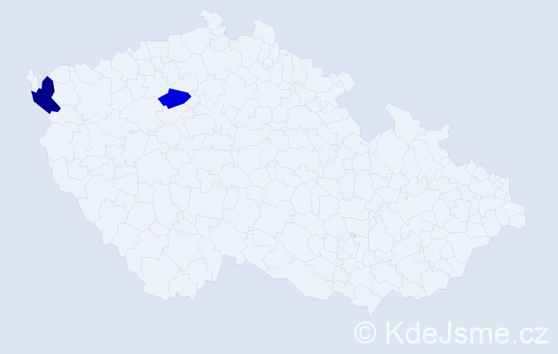 Příjmení: 'Vaigelt', počet výskytů 13 v celé ČR