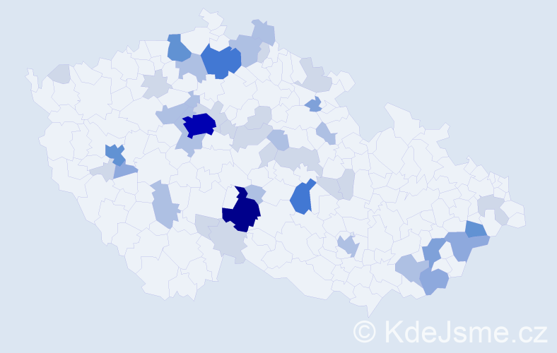 Příjmení: 'Leška', počet výskytů 120 v celé ČR