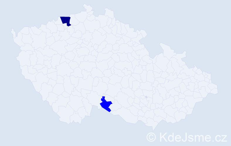 Příjmení: 'Msalha', počet výskytů 3 v celé ČR